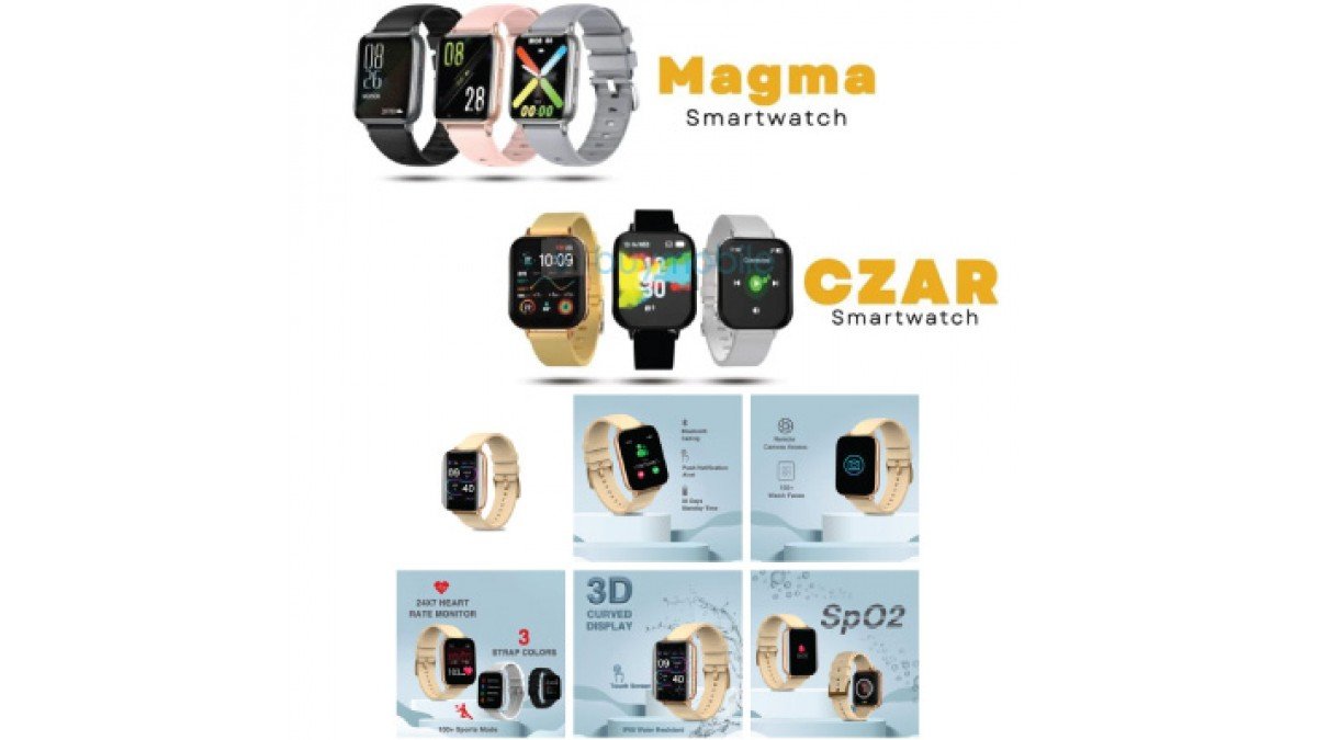 Mustard Magma and Mustard Czar smartwatch Mustard Magma and Mustard Czar smartwatch