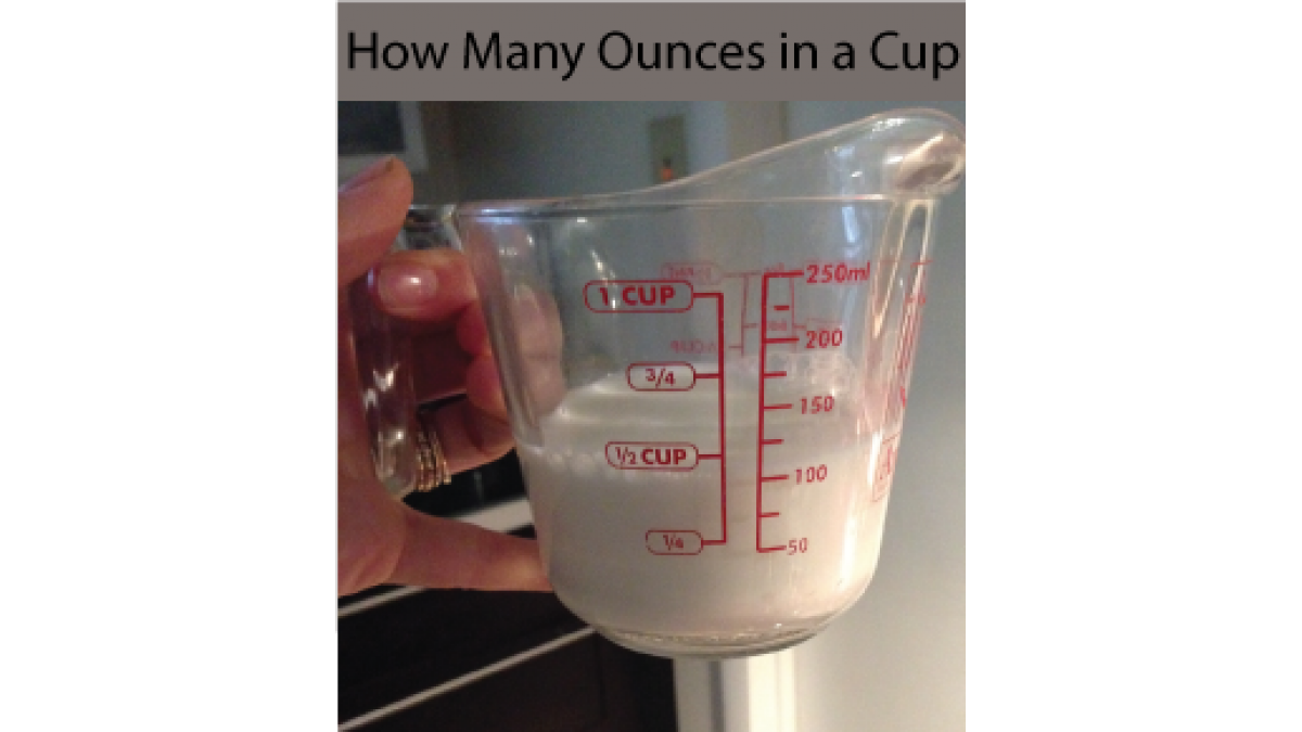 how many ounces in a cup